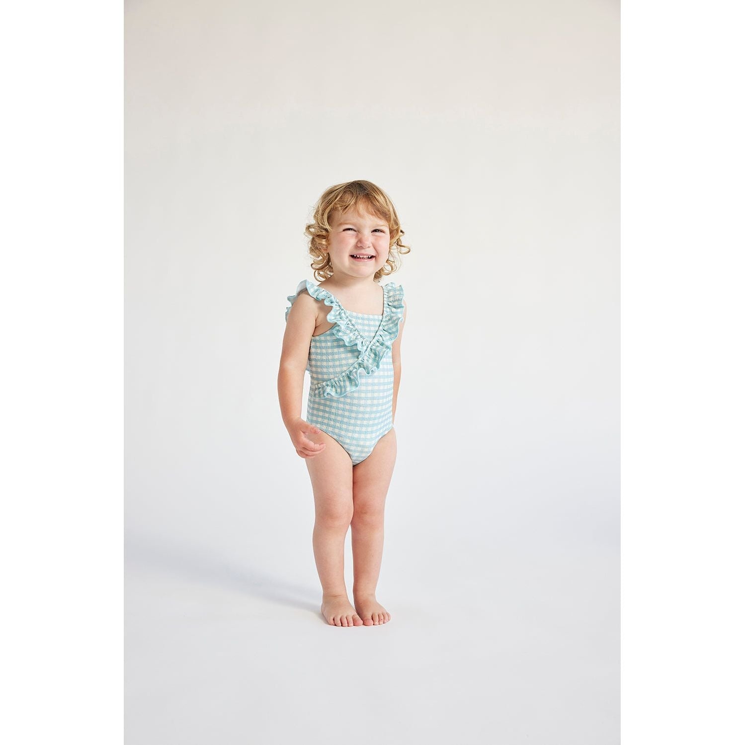 Baby Vichy Ruffle Swimsuit