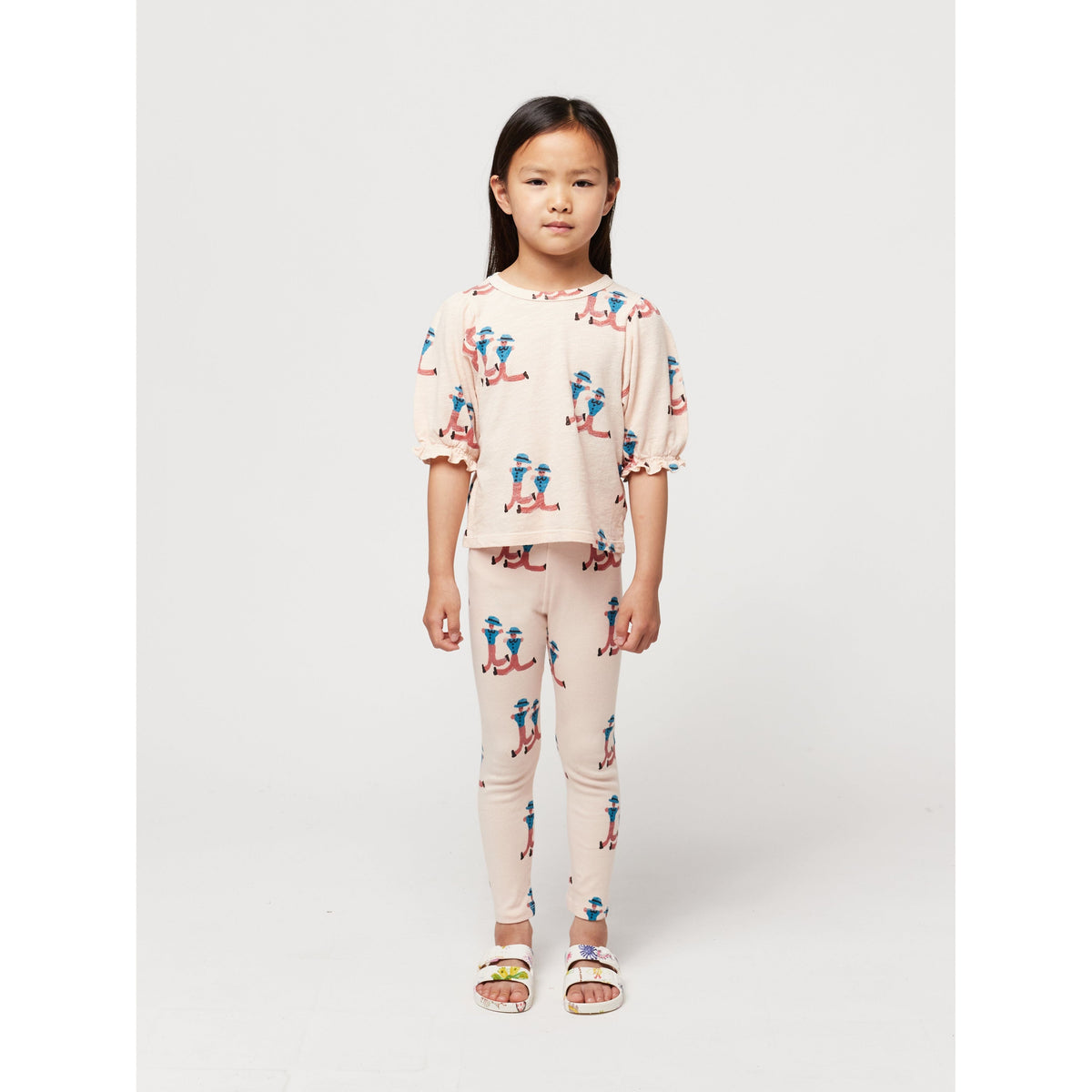 Dancing Giants All Over Puffed Sleeves T-Shirt