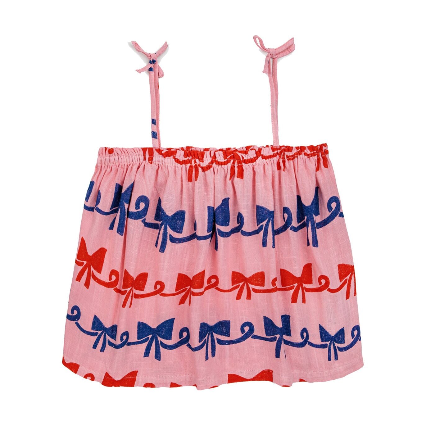 Ribbon Bow All Over Woven Top