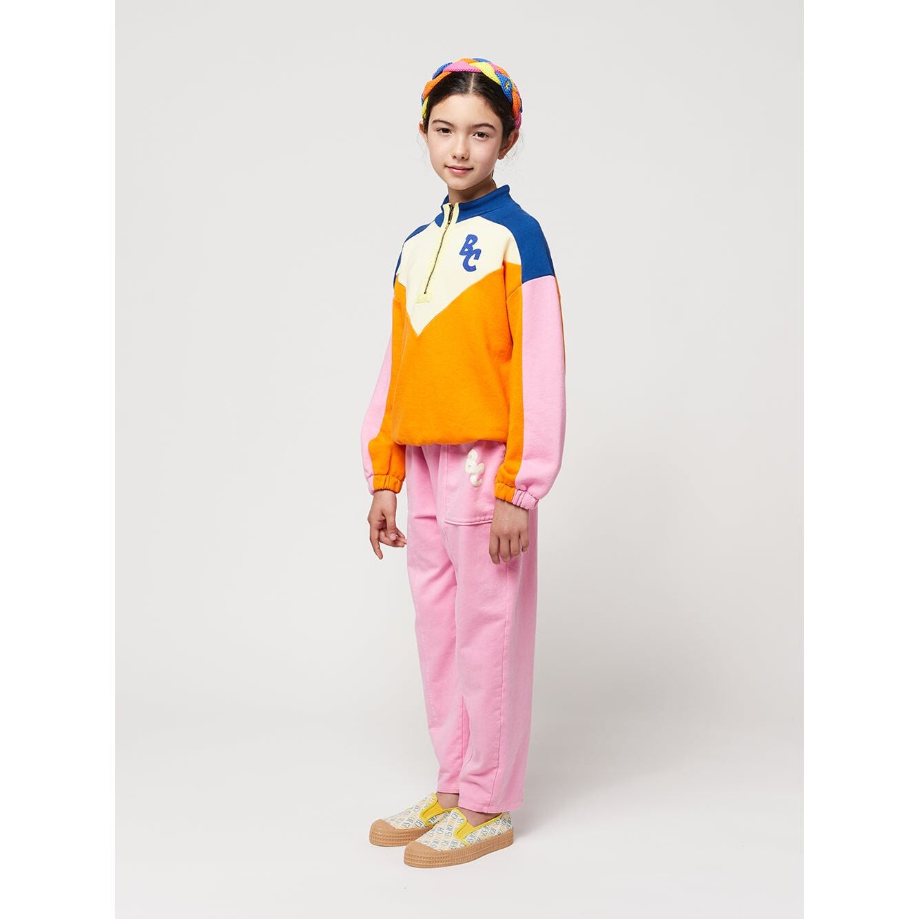 Bc Color Block Zipped Sweatshirt