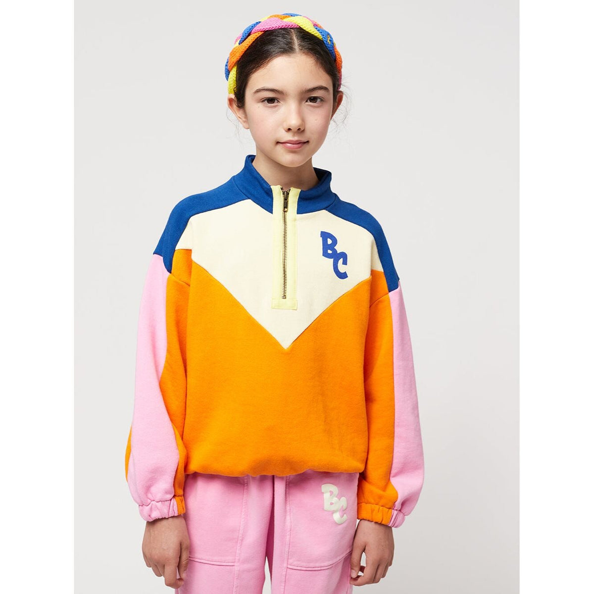 Bc Color Block Zipped Sweatshirt