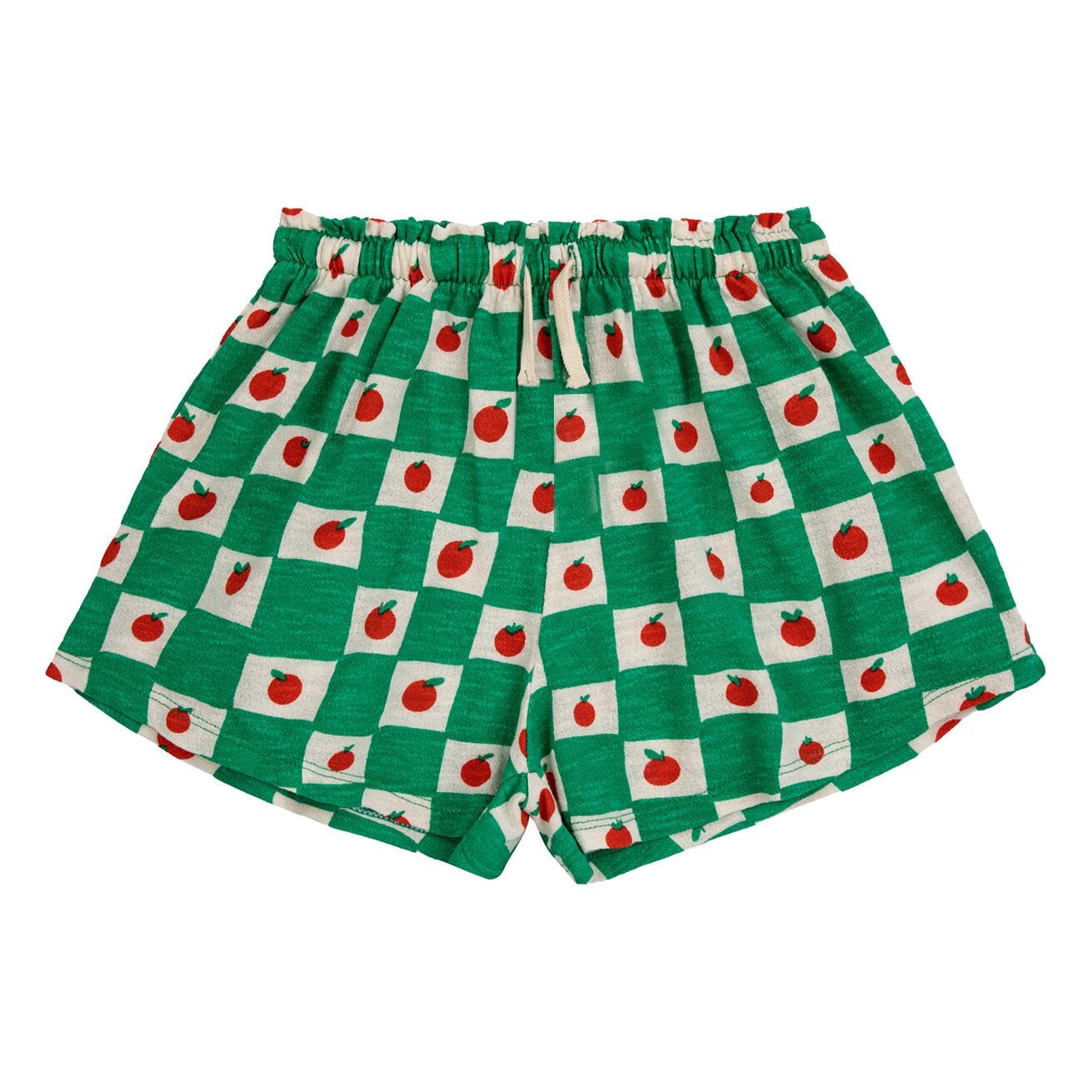 Tomato All Over Ruffle Shorts