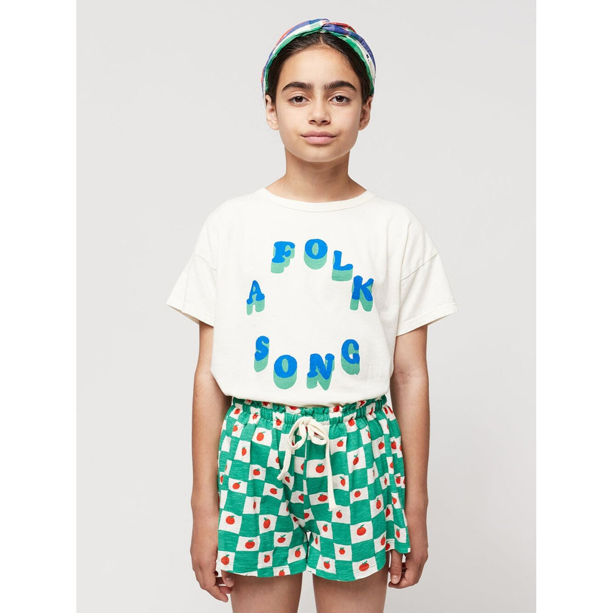 Tomato All Over Ruffle Shorts