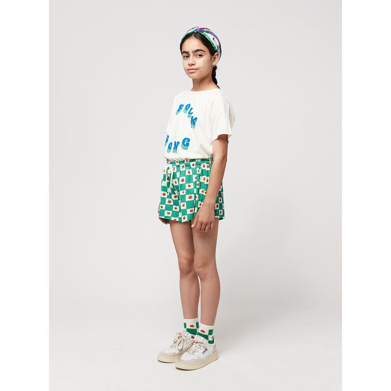 Tomato All Over Ruffle Shorts