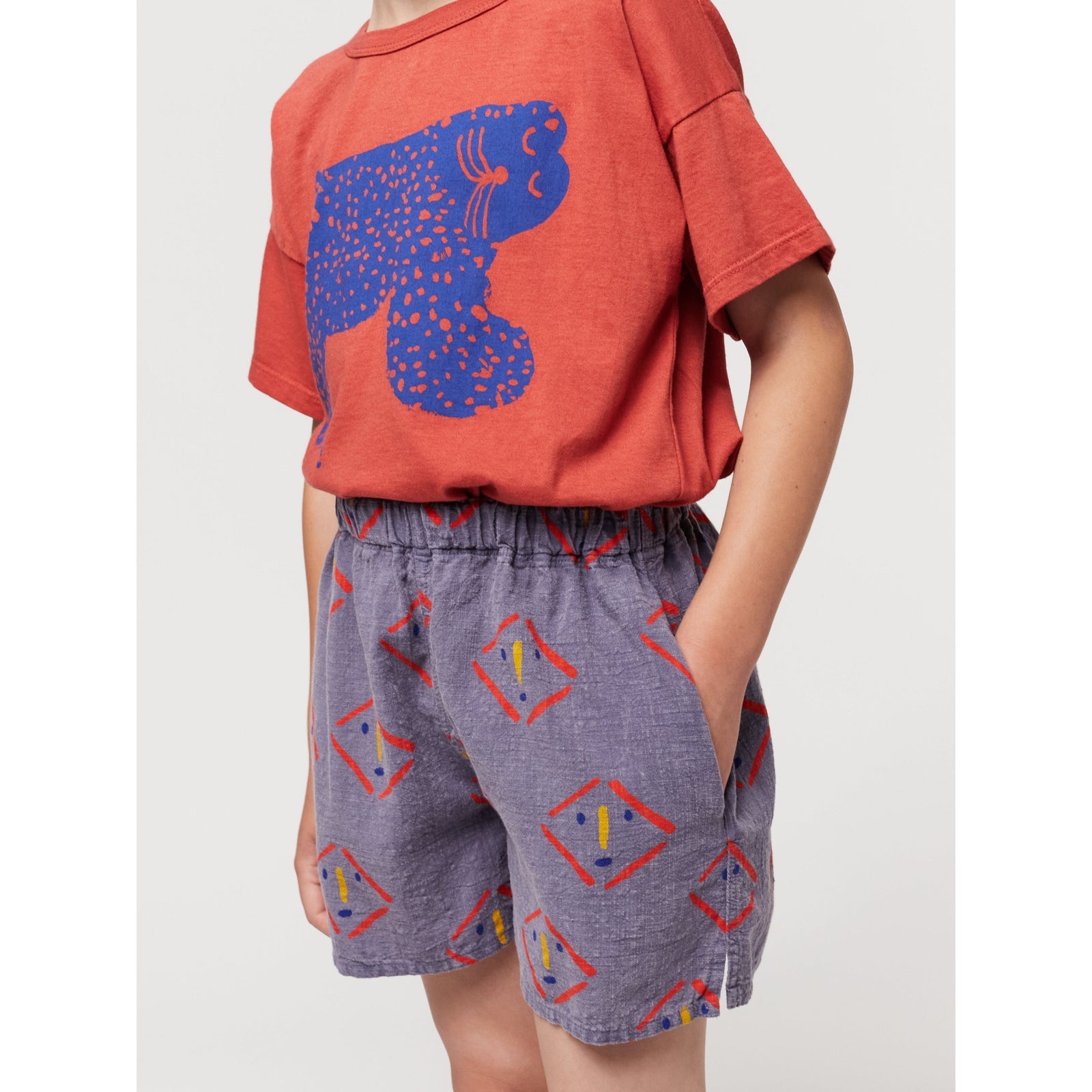 Masks All Over Woven Shorts