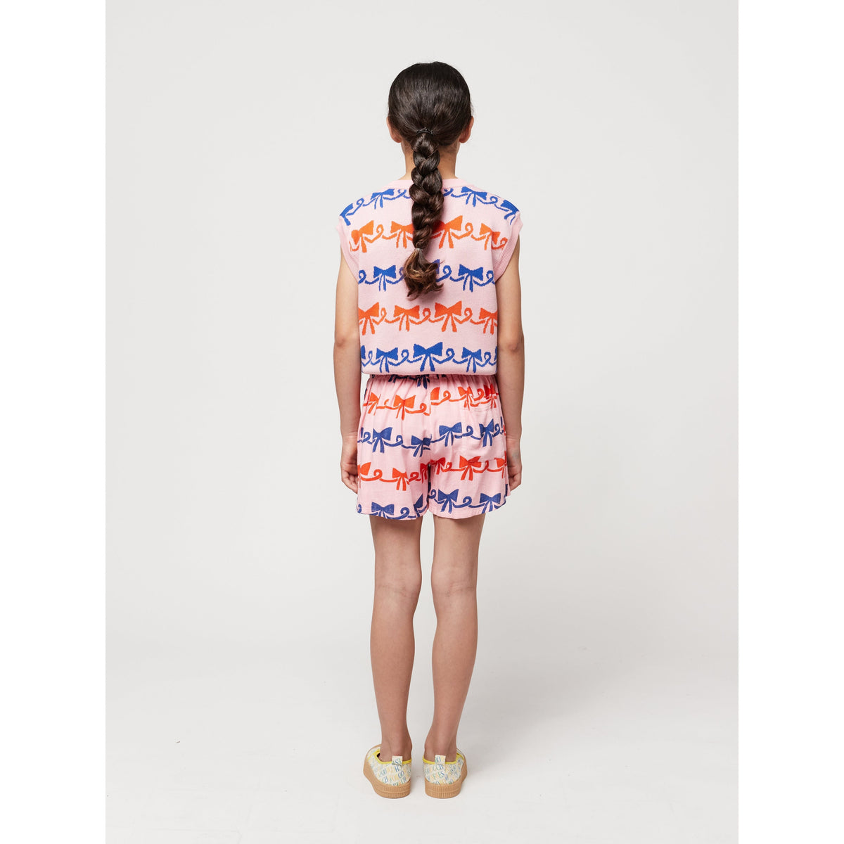 Ribbon Bow All Over Woven Shorts