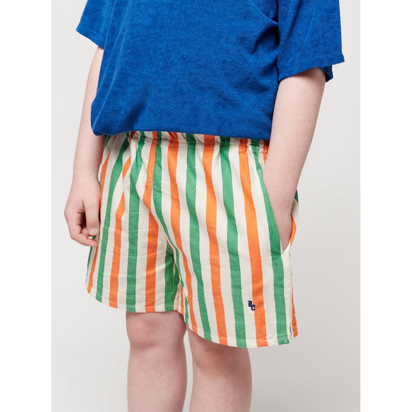 Vertical Stripes Woven Shorts