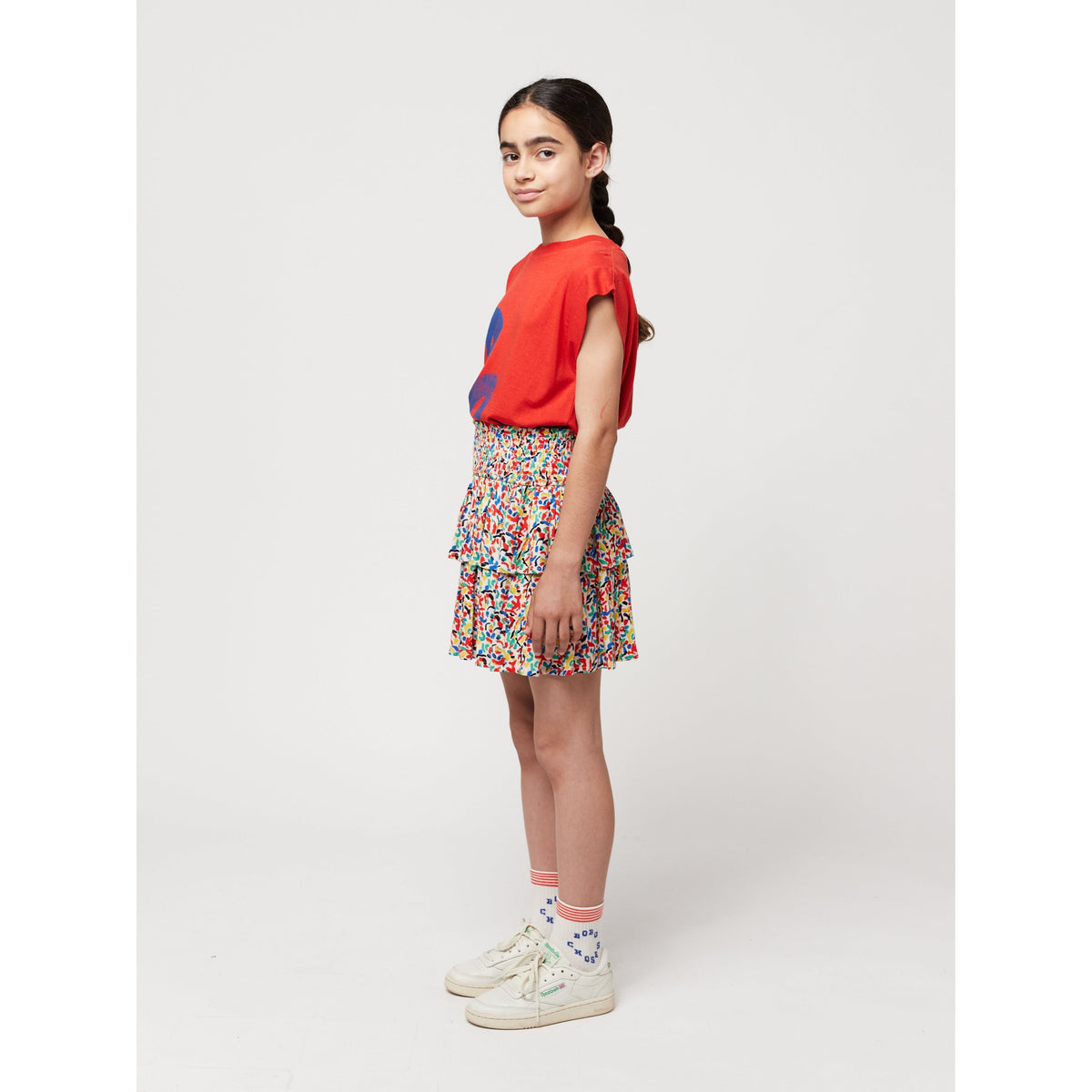 Confetti All Over Woven Ruffle Skirt