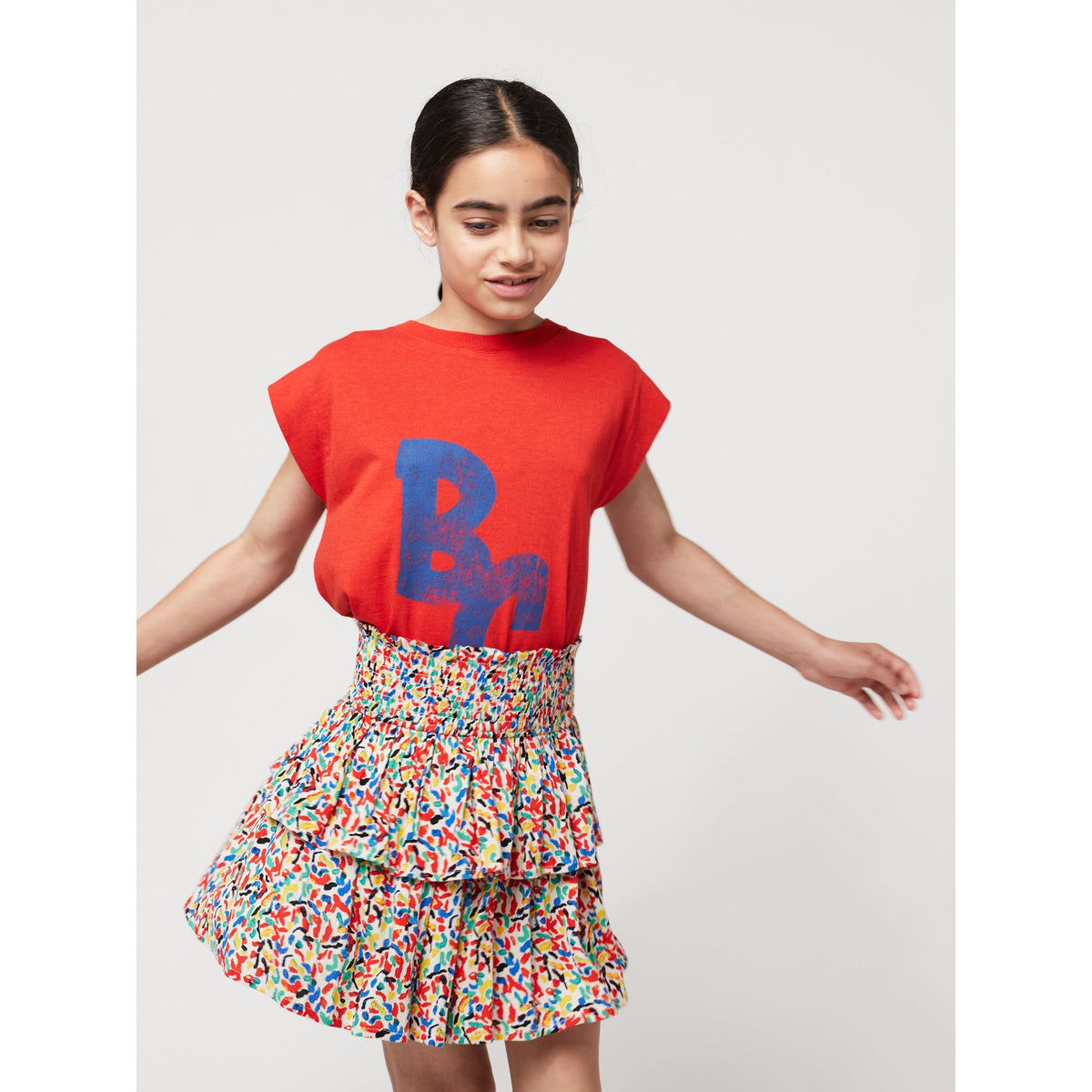 Confetti All Over Woven Ruffle Skirt