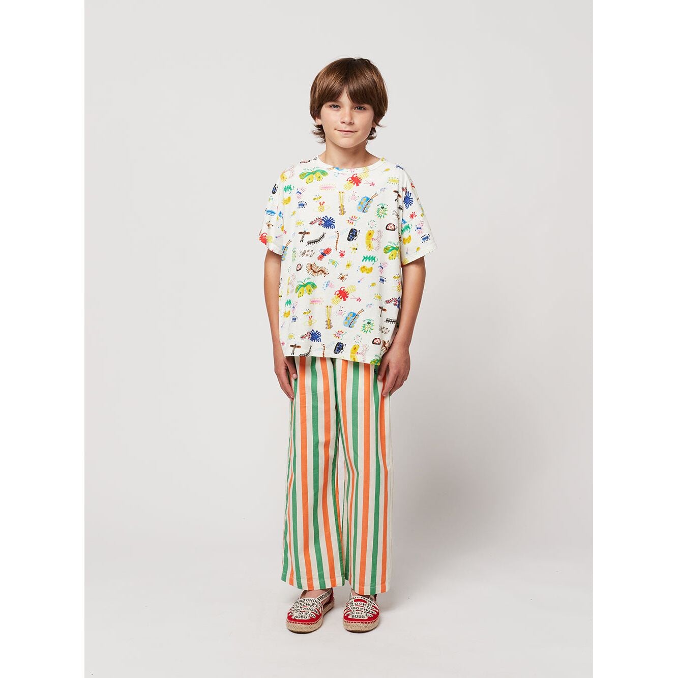 Vertical Stripes Woven Pants