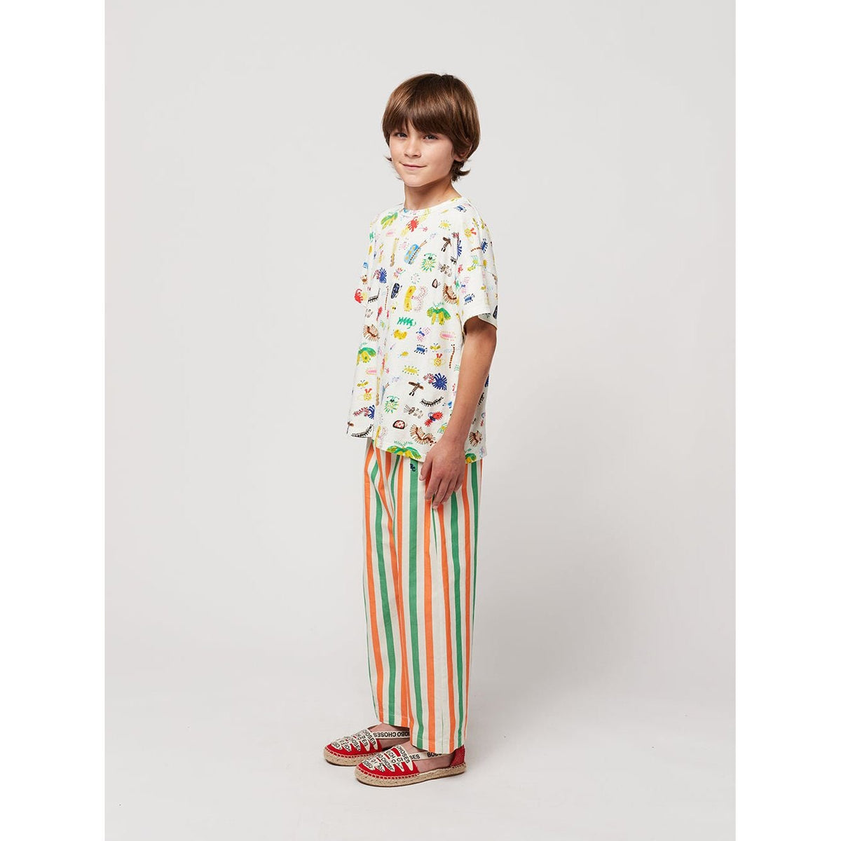 Vertical Stripes Woven Pants