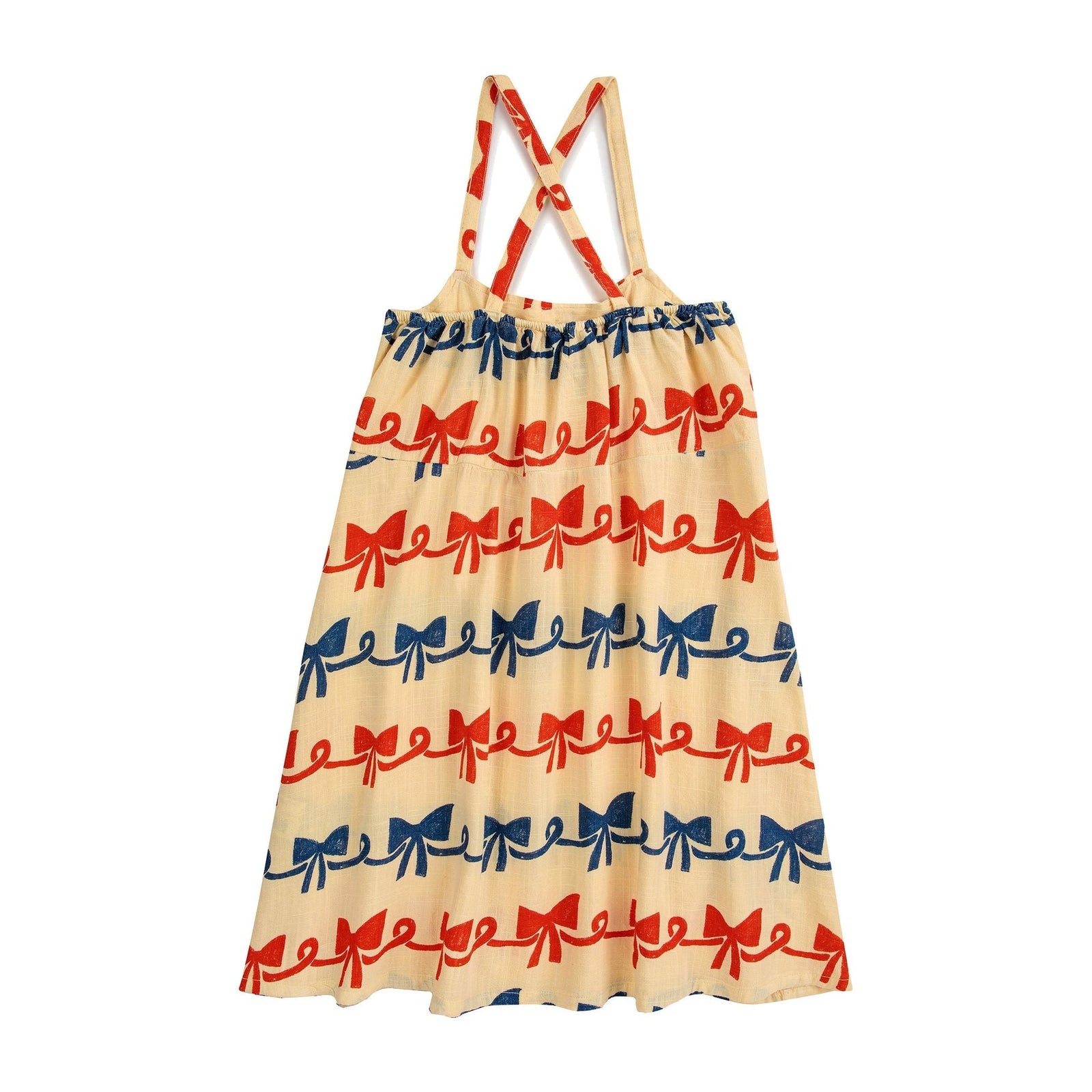 Ribbon Bow All Over Woven Dress