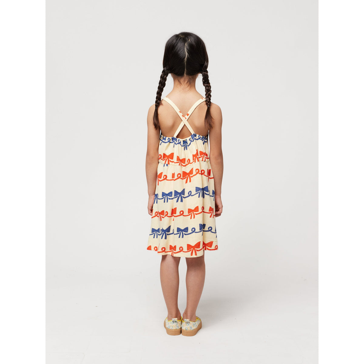 Ribbon Bow All Over Woven Dress