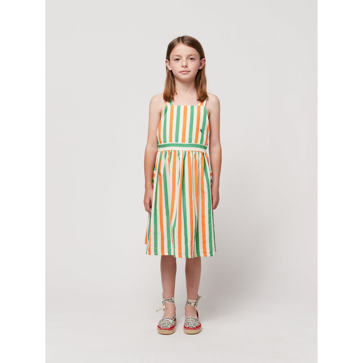 Vertical Stripes Woven Dress