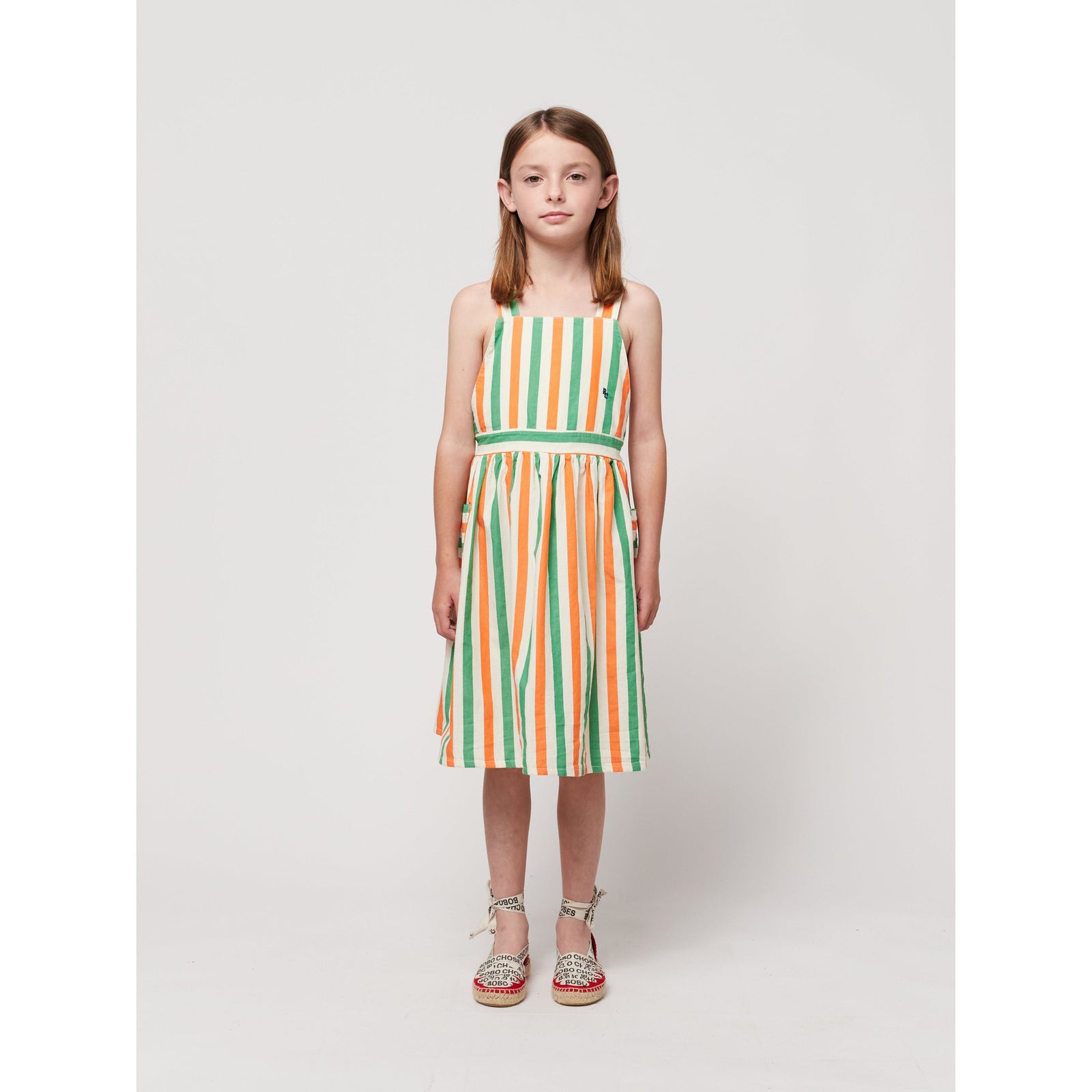 Vertical Stripes Woven Dress