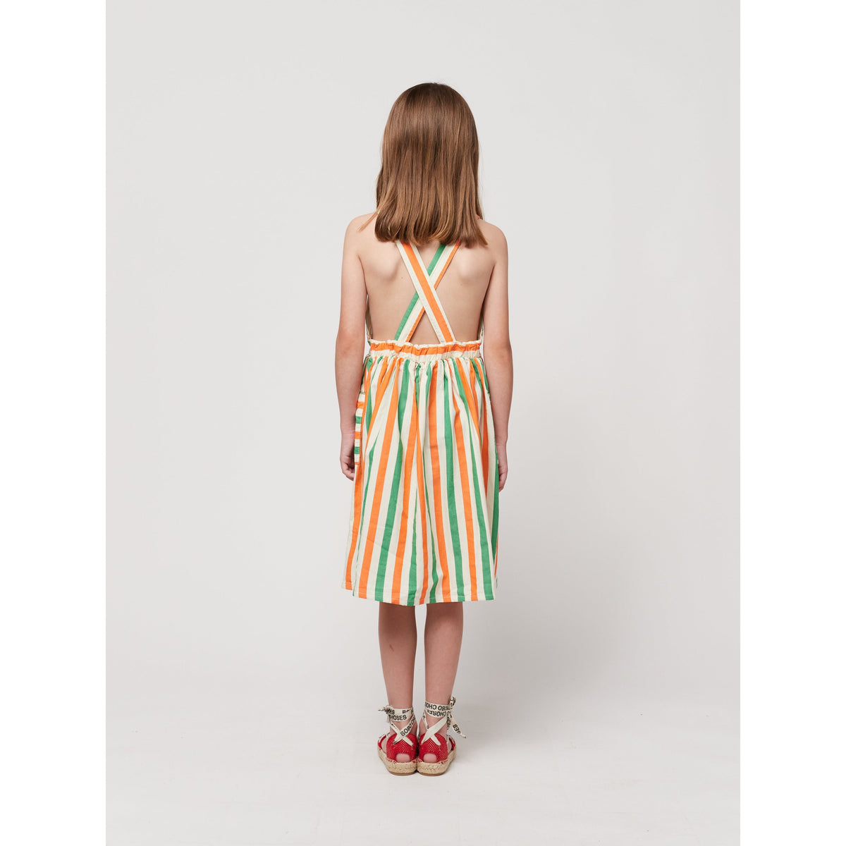 Vertical Stripes Woven Dress