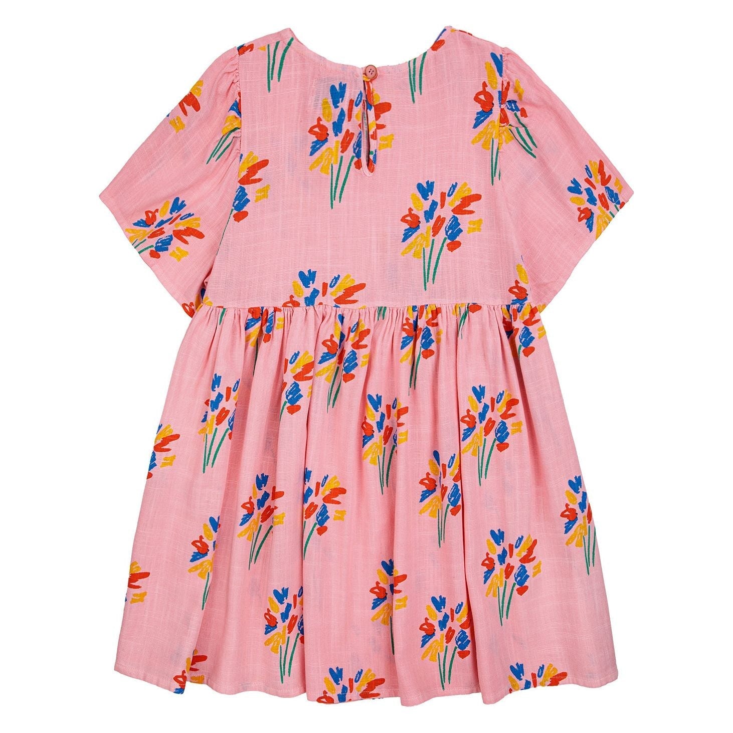 Fireworks All Over Flounce Sleeves Woven Dress