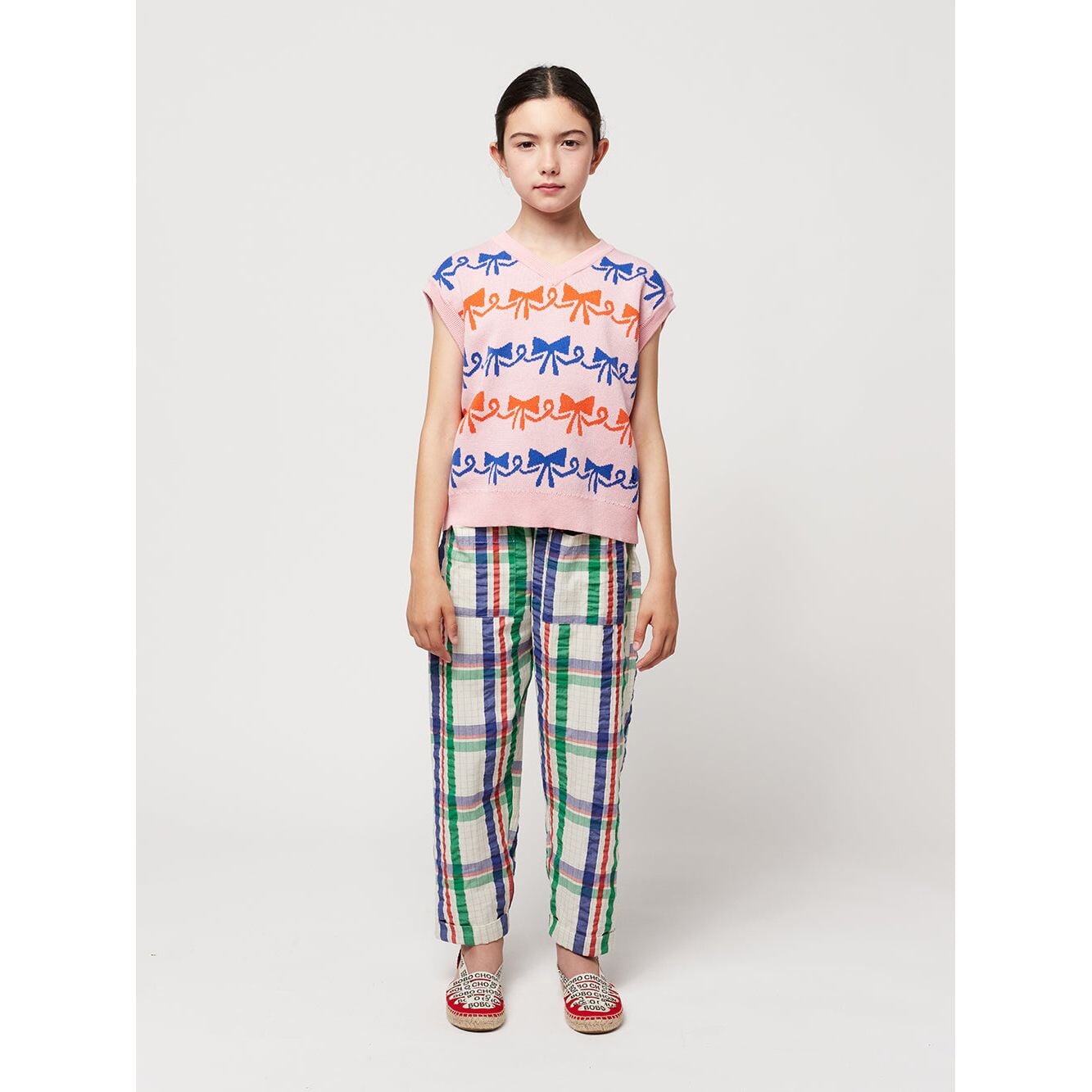 Ribbon Bow All Over Jacquard Vest