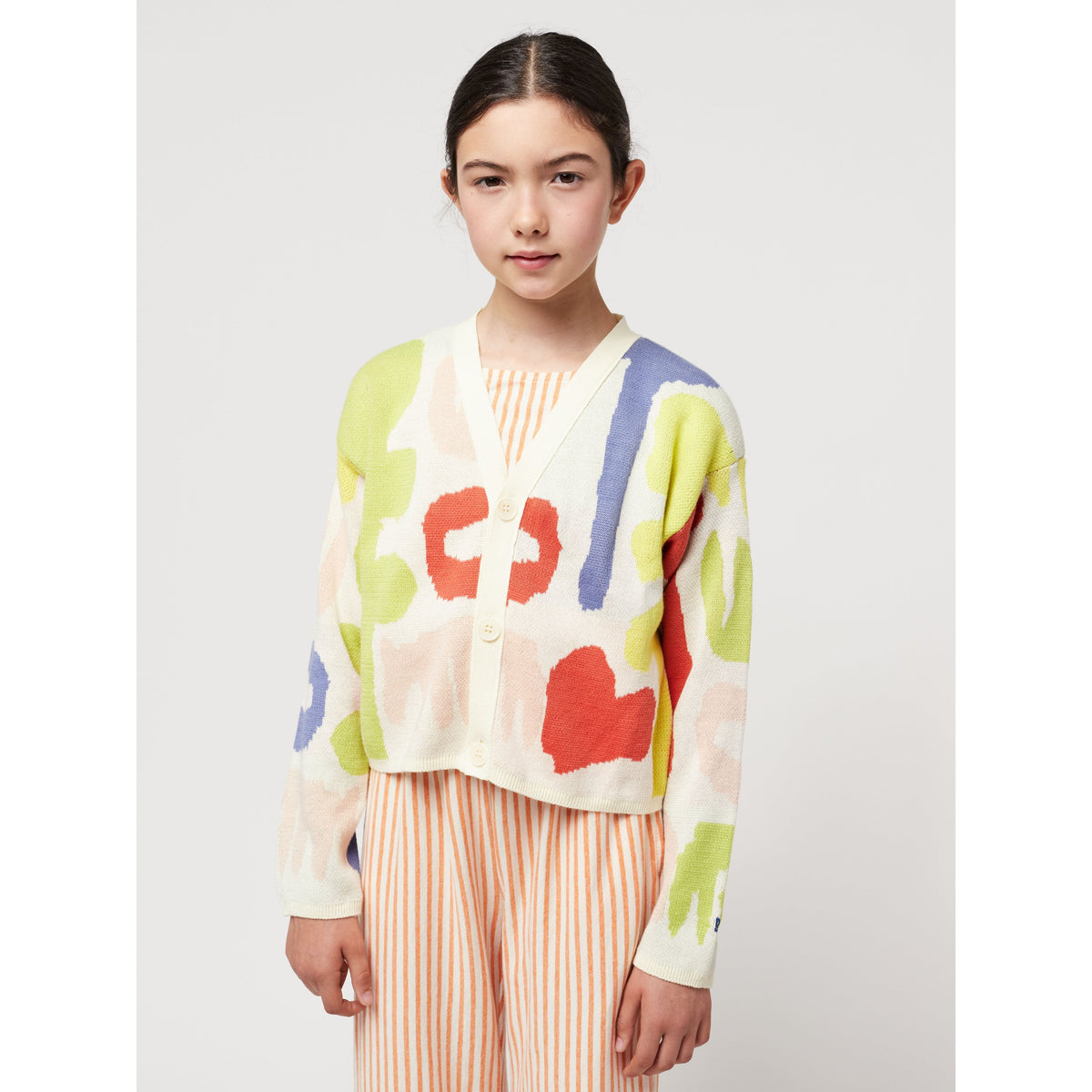 Carnival All Over Cropped Jacquard Cardigan