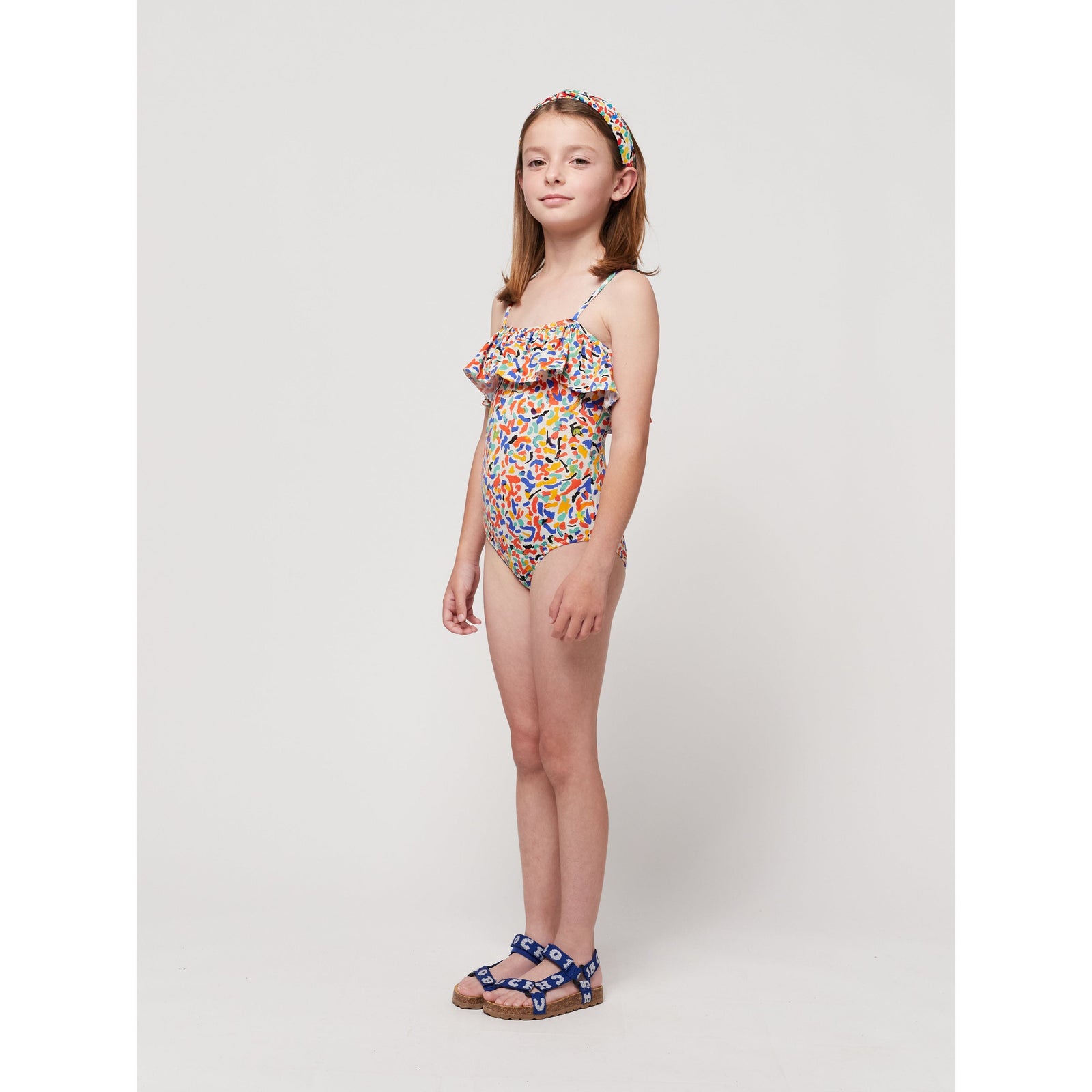 Confetti All Over Flounce Swimsuit