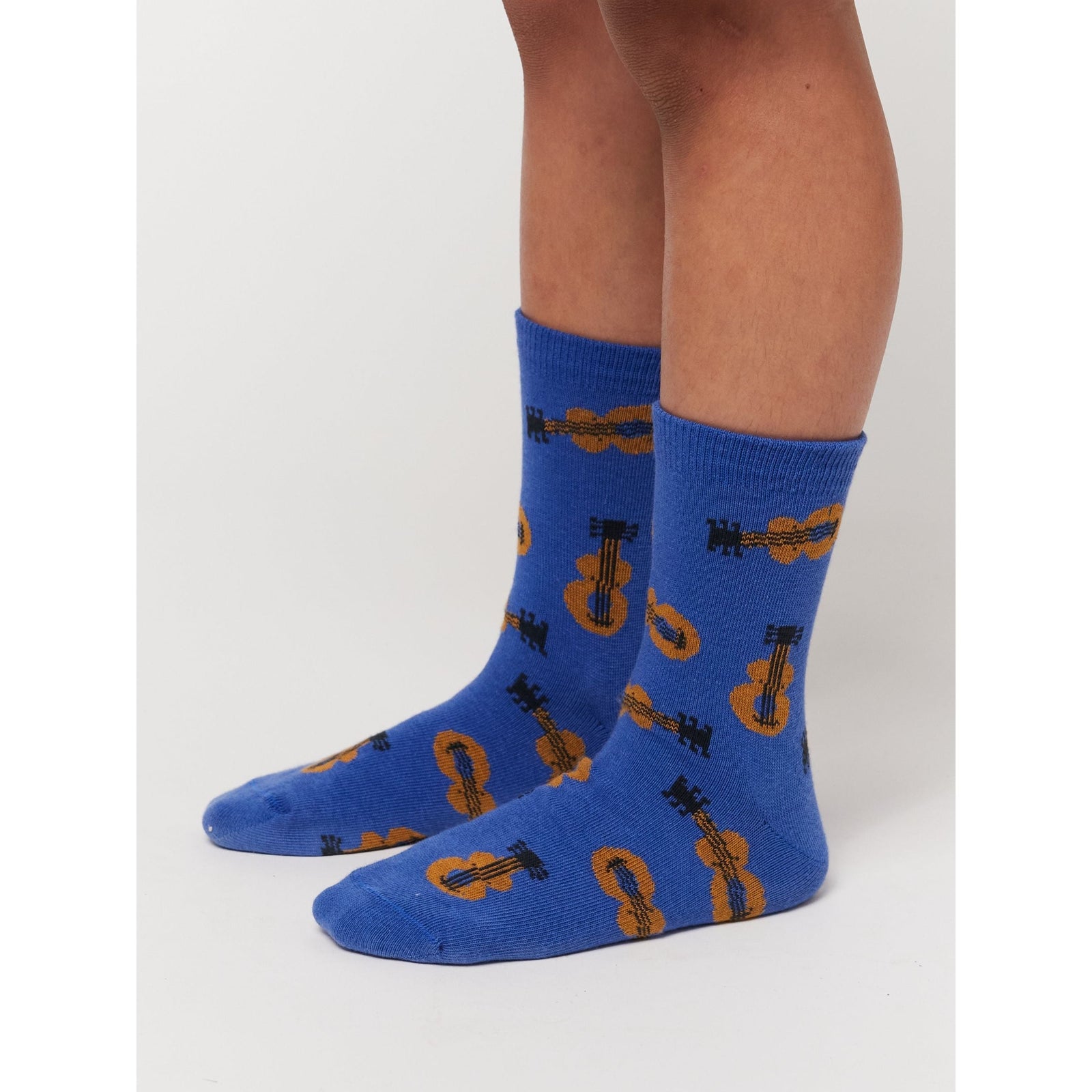 Acoustic Guitar All Over Short Socks