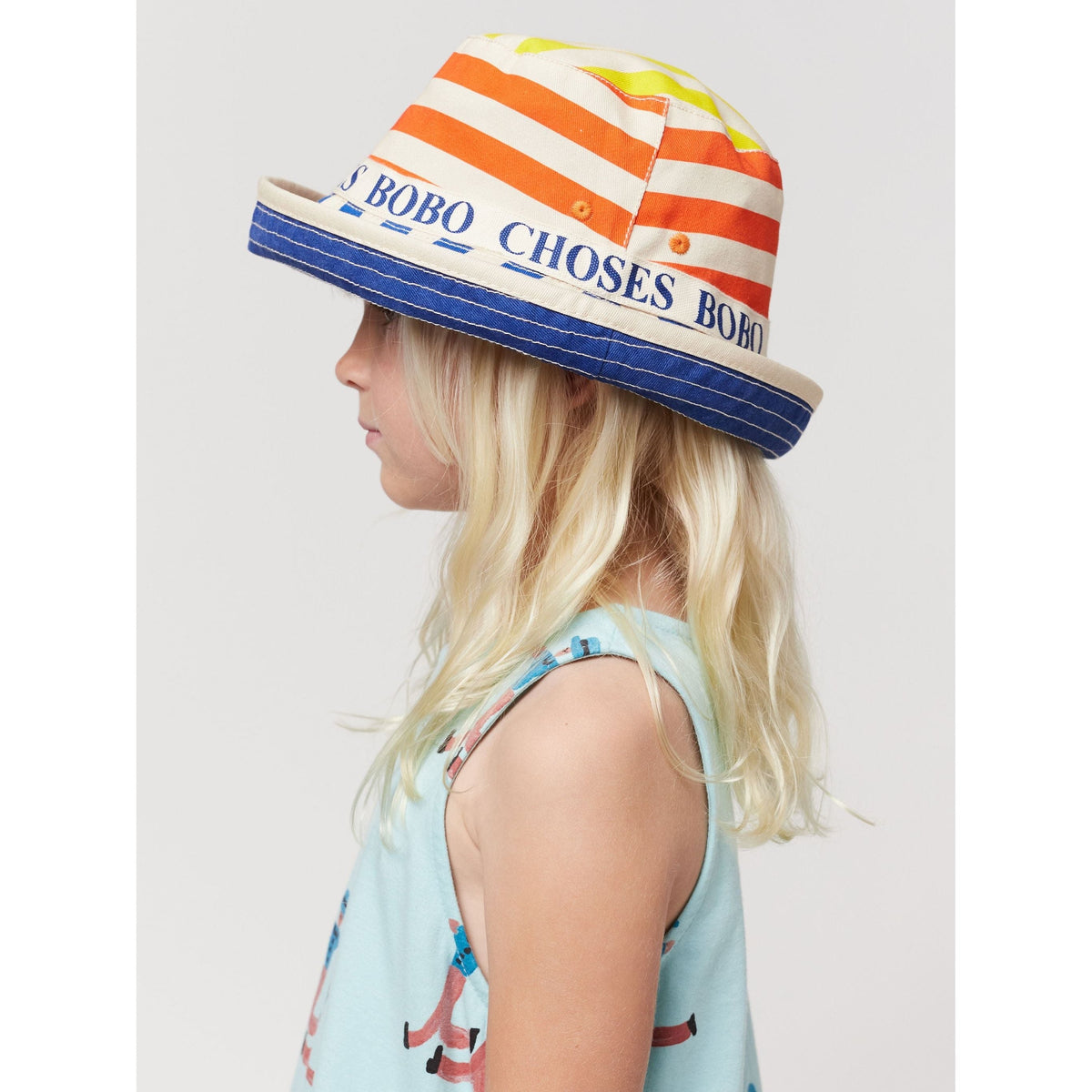 Multicolor Stripes Reversible Hat