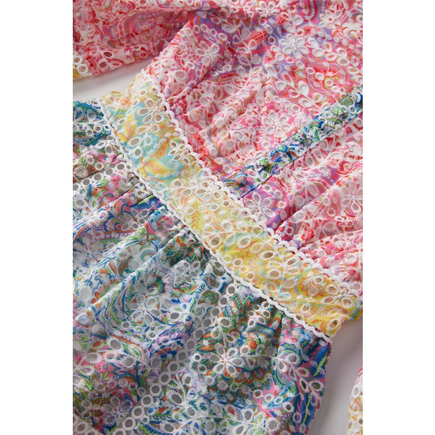 Oriane Embroidered Dress - Multi