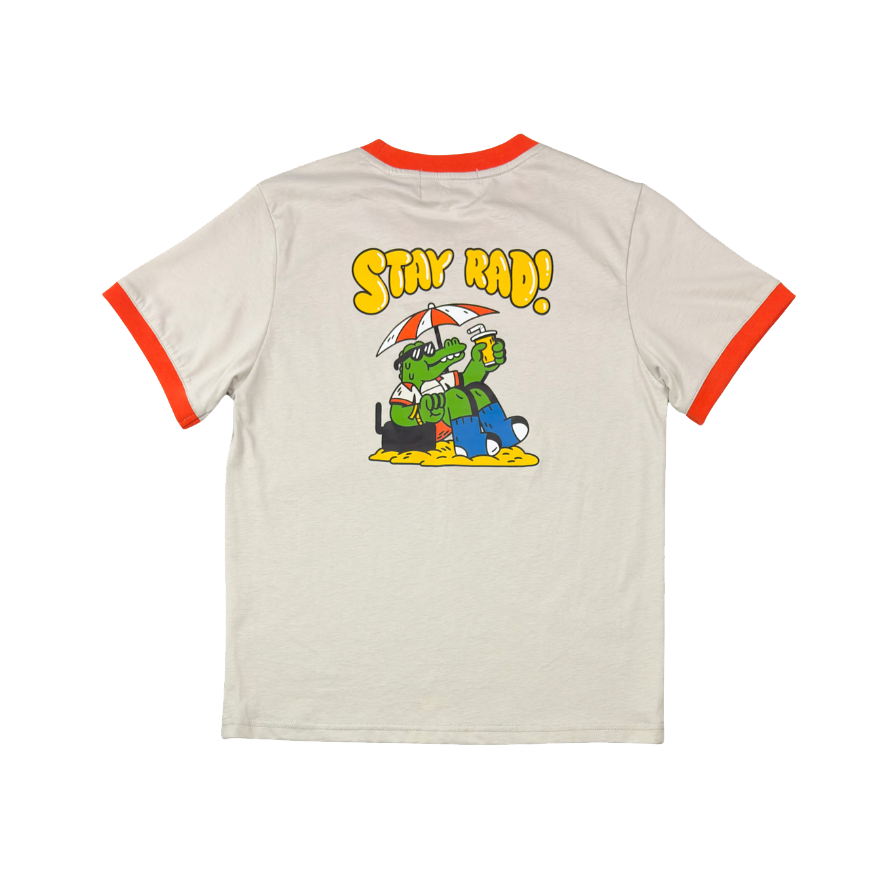 Retro Ringer Croc Tee