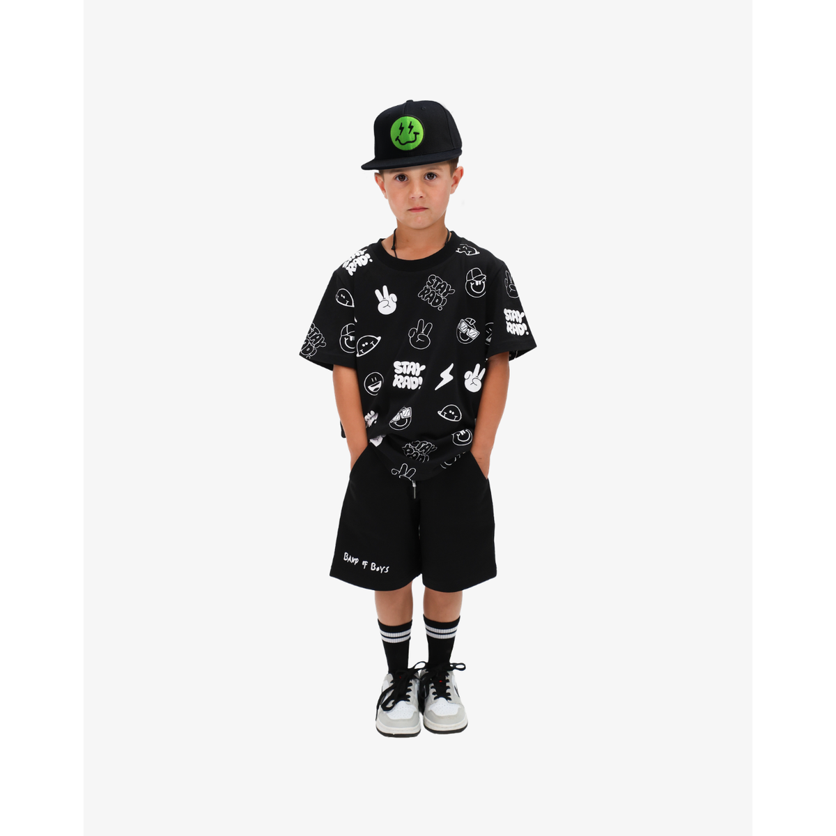 Black All Over Print Tee