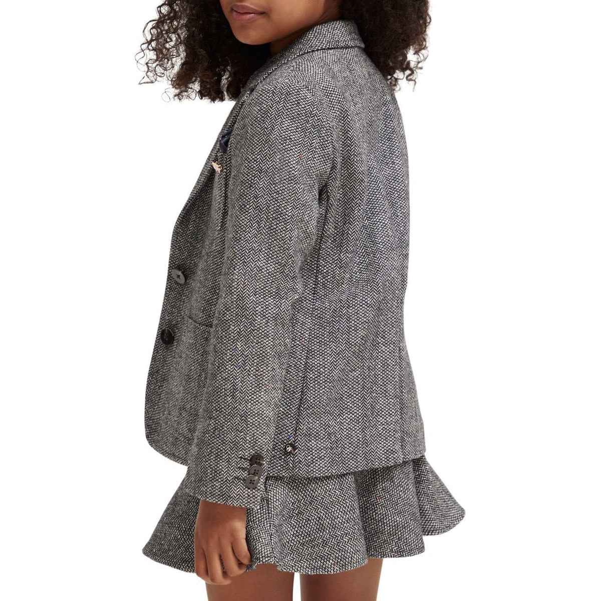 Herringbone Mini Skirt