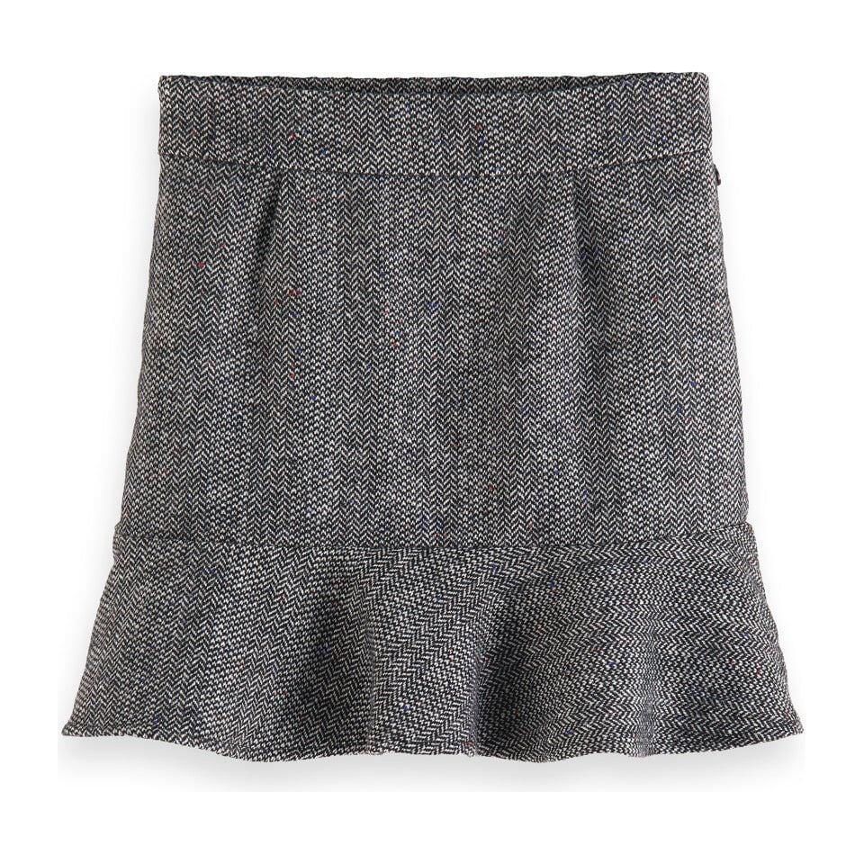 Herringbone Mini Skirt