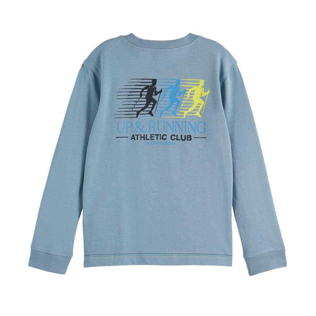 Artwork Long Sleeved T-Shirt - Faded Denim