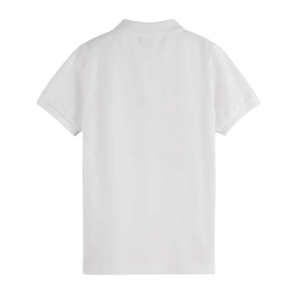 Garment-Dyed Pique Polo - Bright White