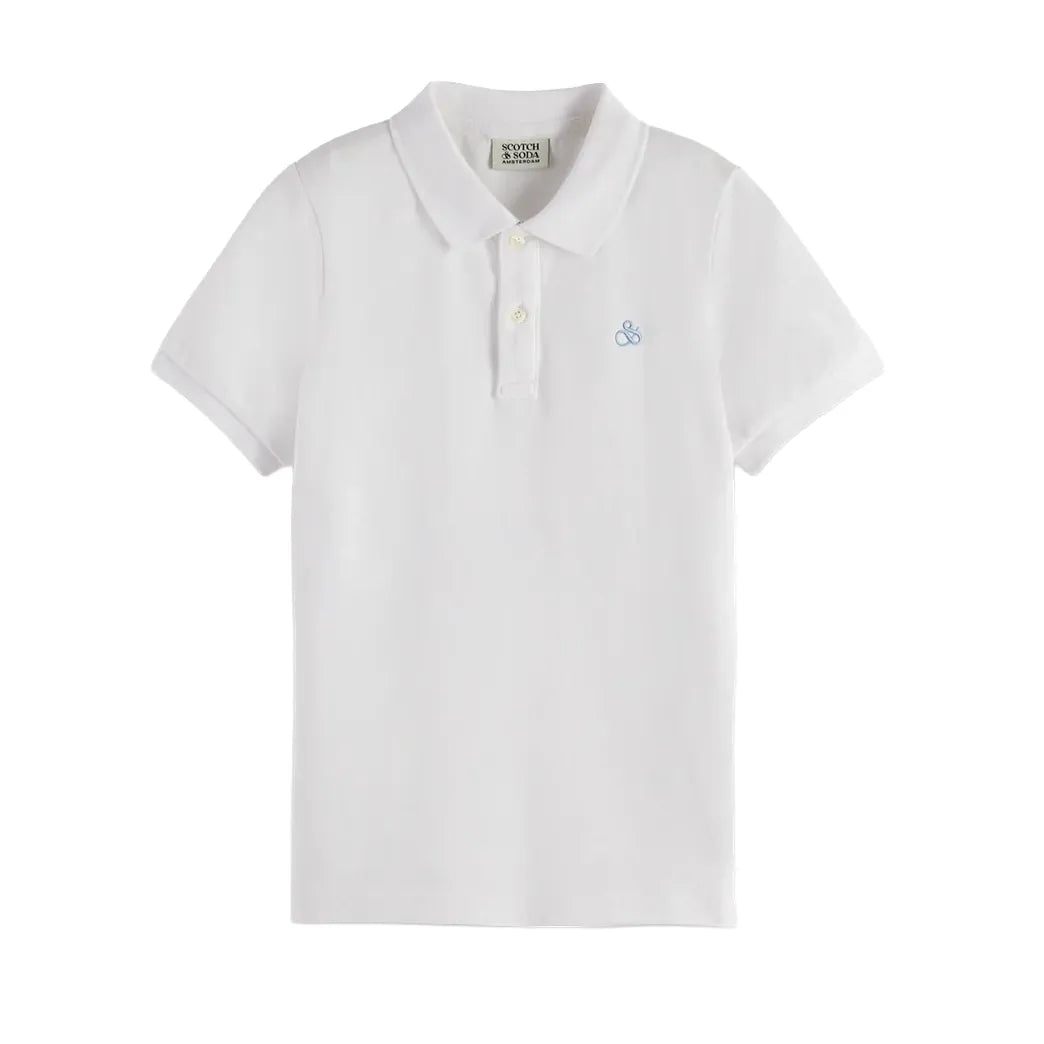 Garment-Dyed Pique Polo - Bright White