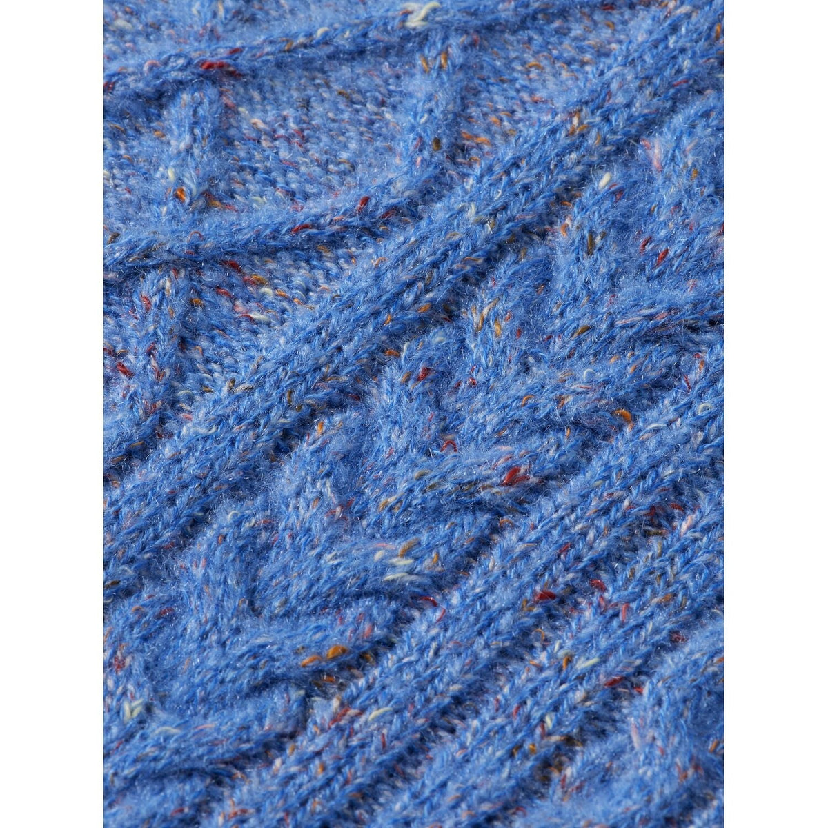 Cable Knit Pullover - Faded Denim