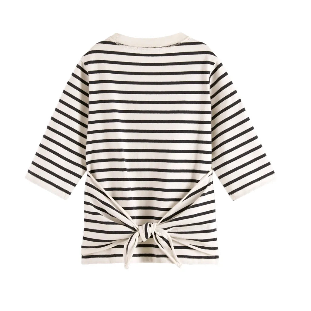 Denim Washed Breton T-Shirt