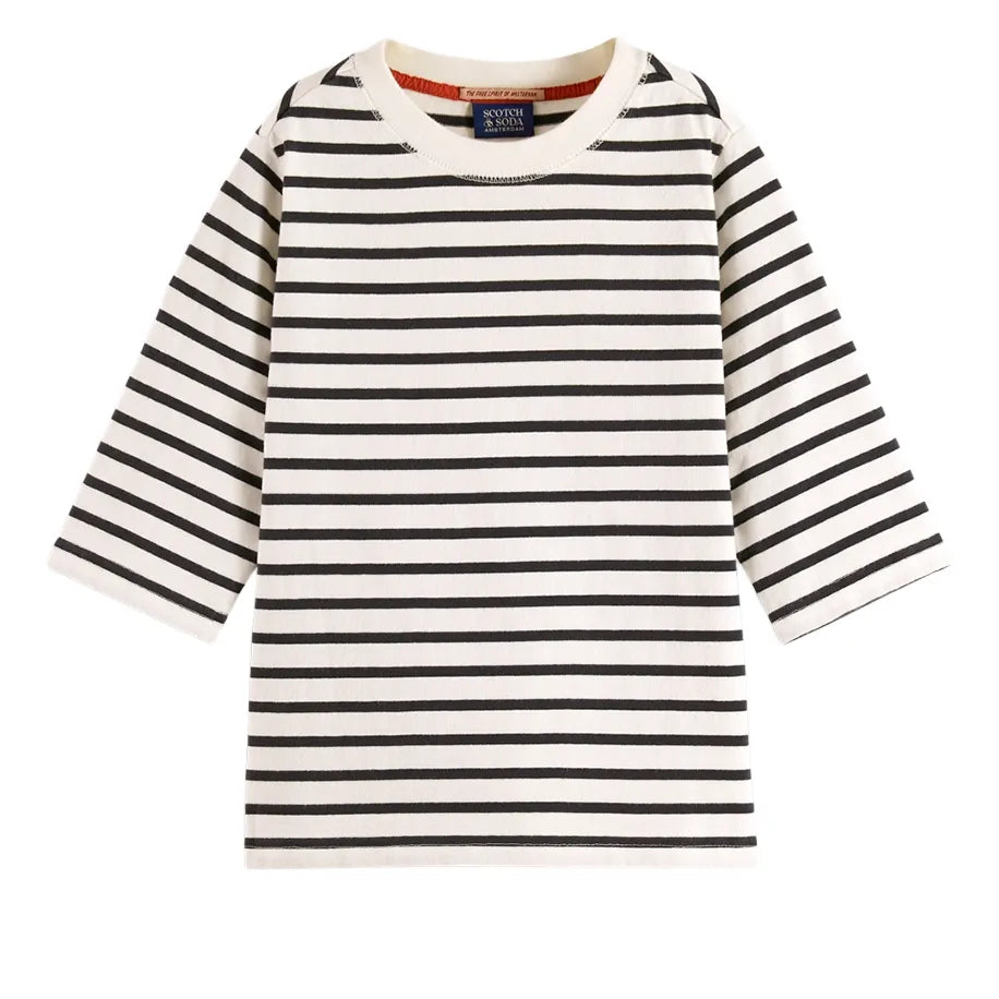 Denim Washed Breton T-Shirt