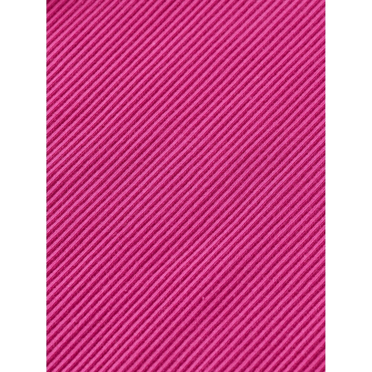Long Sleeved Mock Neck - Fuchsia Red
