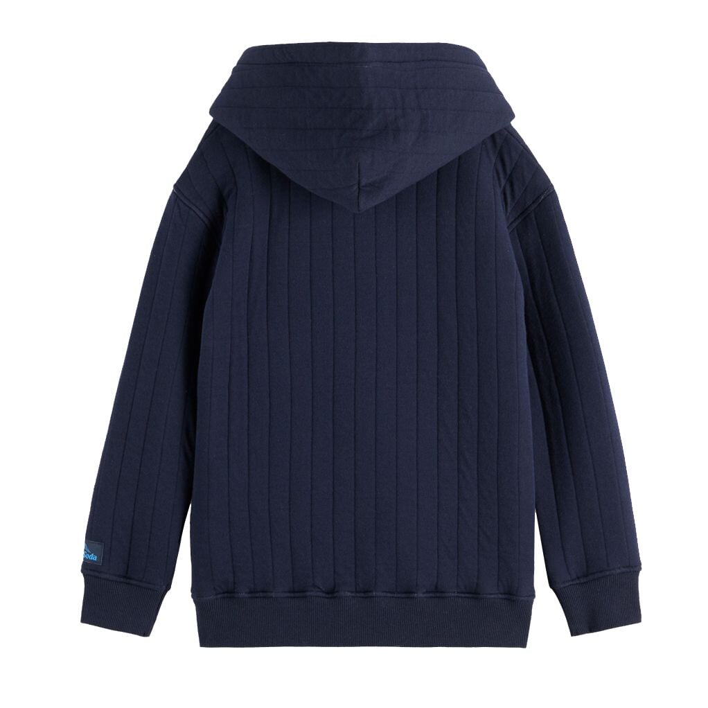 Quilted Hoodie - Sky Captain