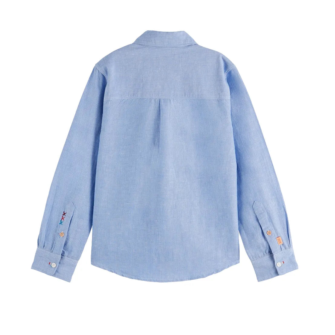 Striped Linen Shirt - Blue Chambray White Stripe