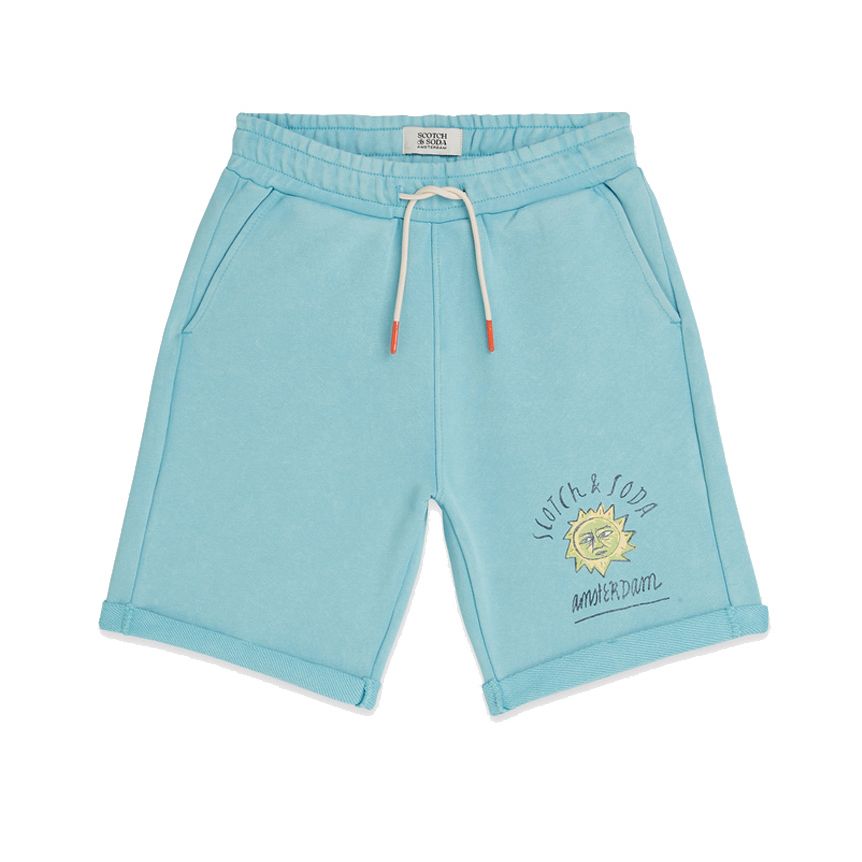 Artwork Sweatshorts - Milky Blue