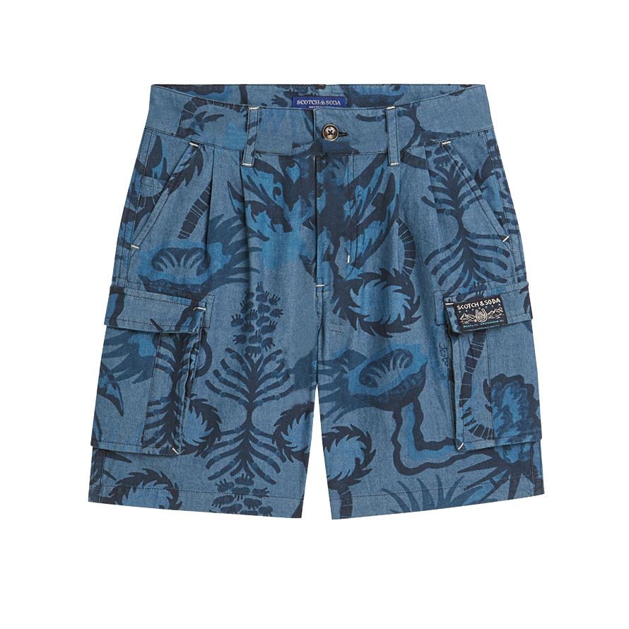 Printed Shorts - Desert Floral Indigo