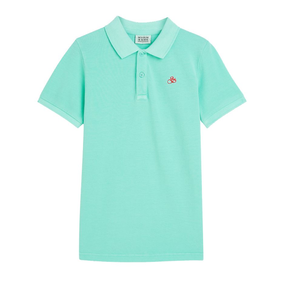 Garment-Dyed Pique Polo - Opal