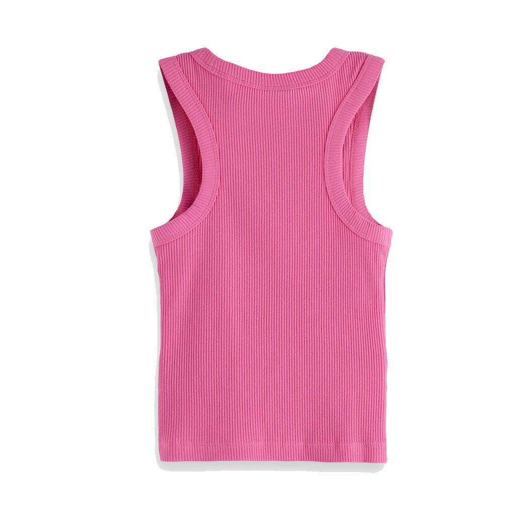 Ribbed Tank - Chateau Rose