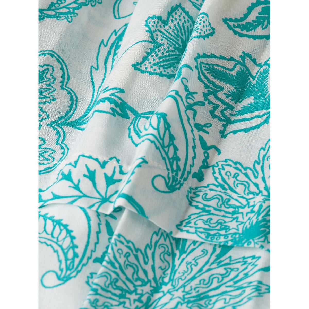 Printed Ruffle Skirt - Lucky Bandana Eggnog