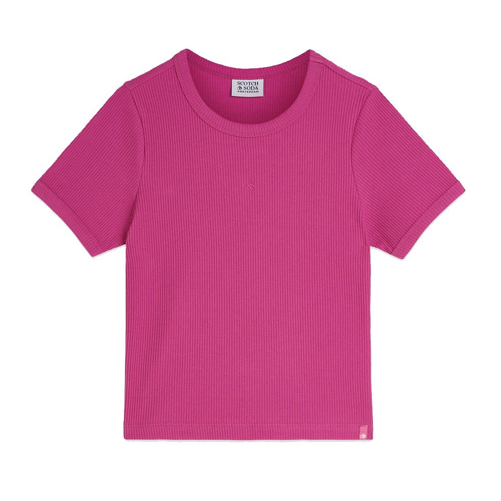 Ribbed T-Shirt - Rose Violet