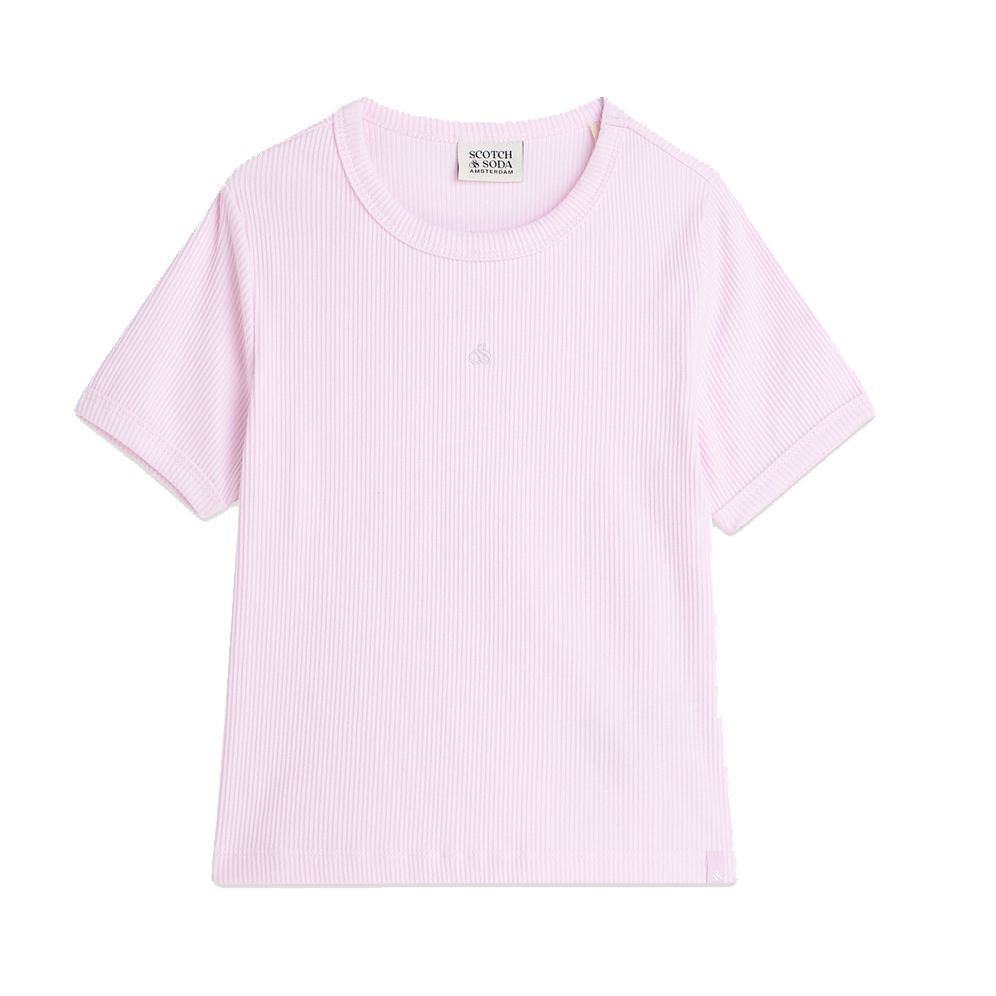 Ribbed T-Shirt - Lilac Snow