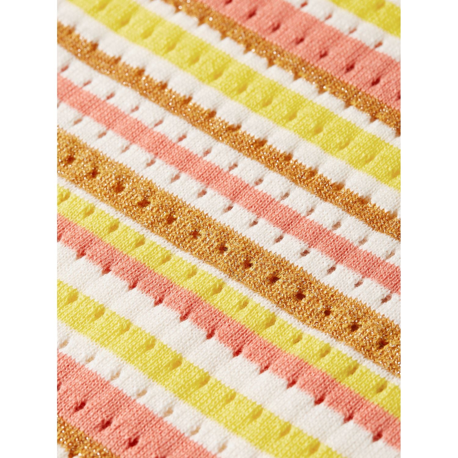 Lurex Knitted Sweatpants - Stripe Blazing Yellow