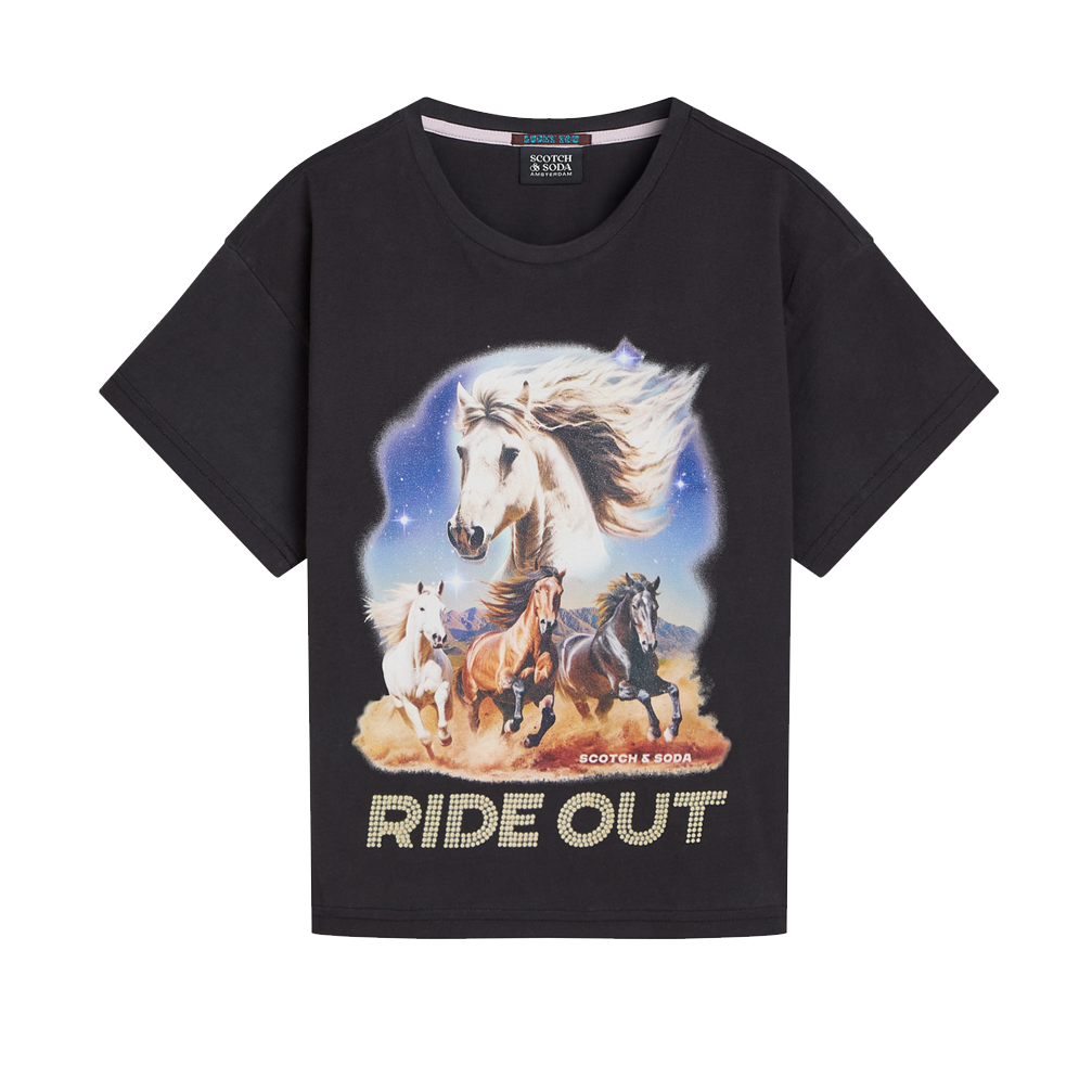 Washed Artwork T-Shirt - Meteorite