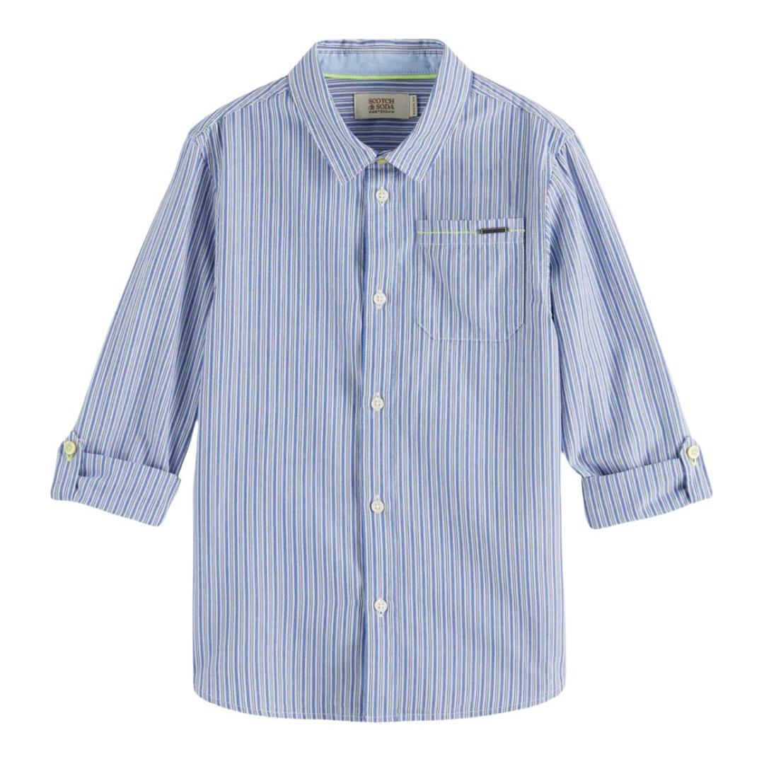 Regular-Fit Yarn-Dyed Shirt - Blue